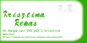 krisztina repas business card